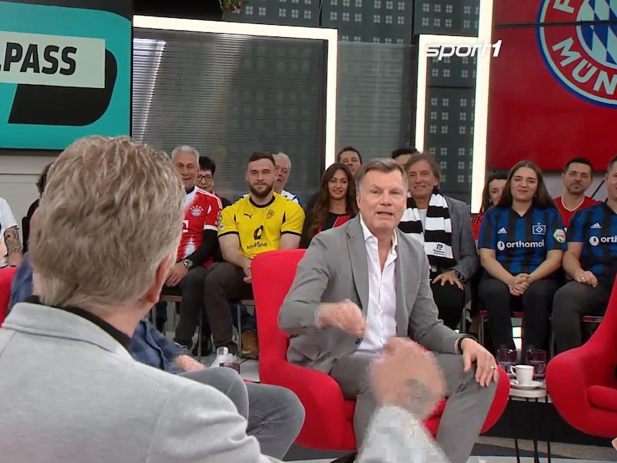 Stefan Effenberg und Thomas Helmer beim „Doppelpass“ im Gespräch.