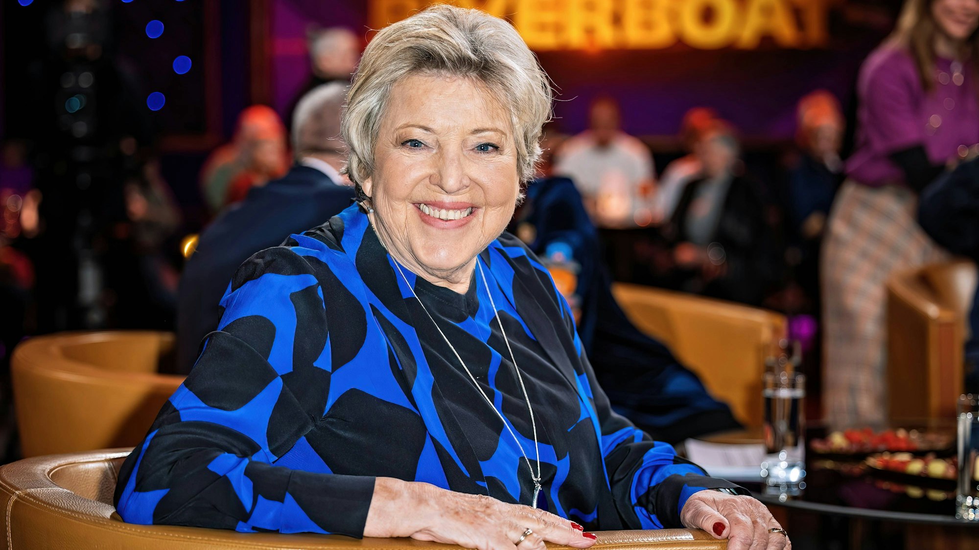 Marie-Luise Marjan in der Talkshow ‚Riverboat‘.
