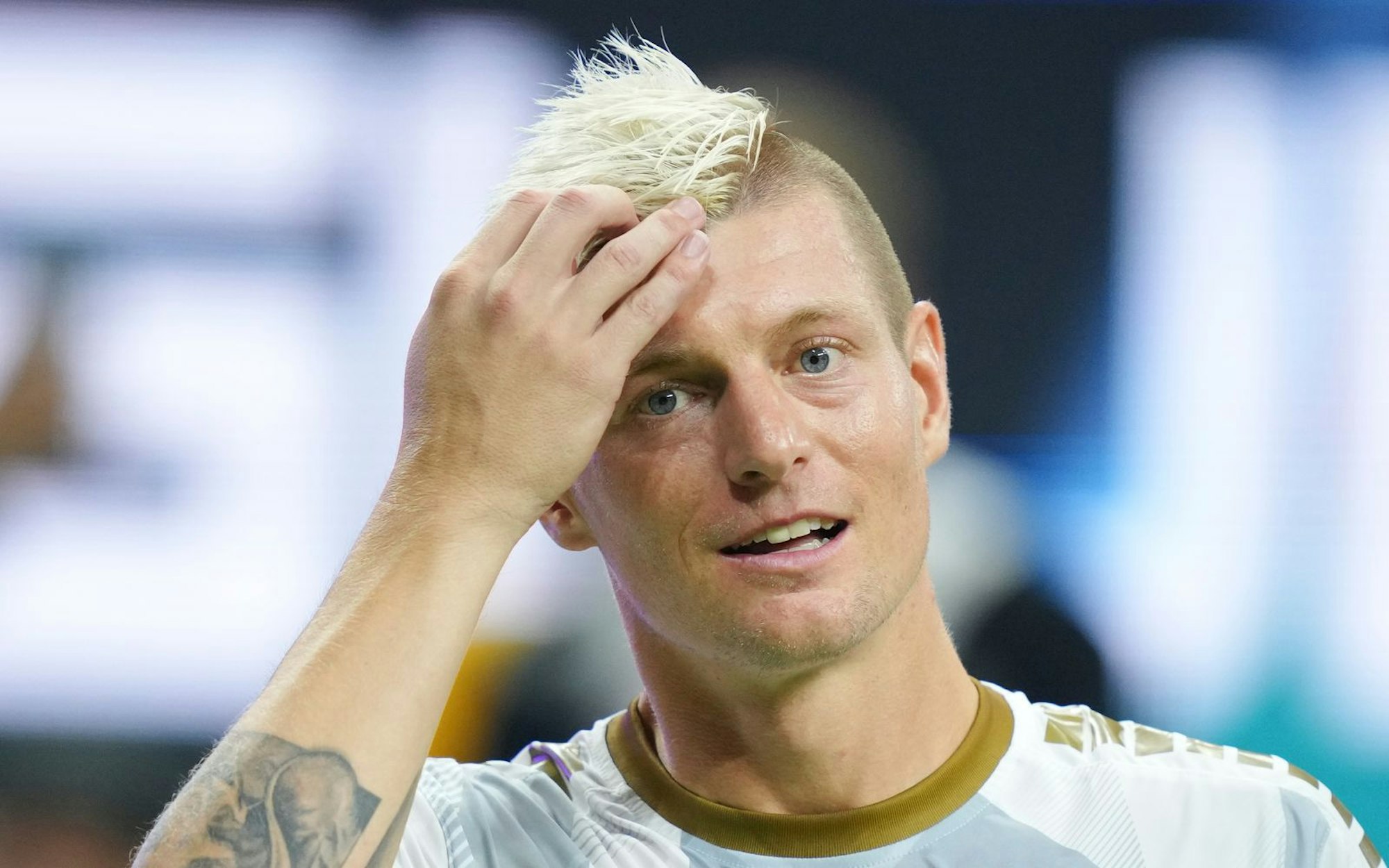 Toni Kroos hat in seinem Podcast von seinem Barbier-Besuch erzählt. (Bild: 2024 Getty Images/Pau Barrena)