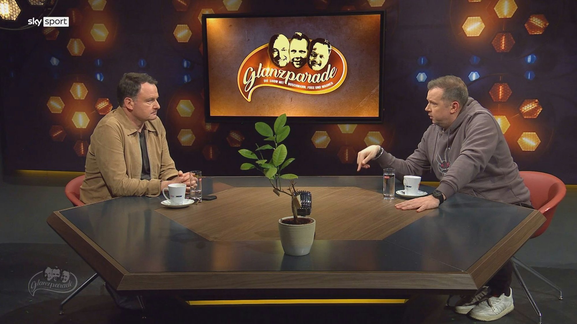 Bei Sky im Gespräch über den 1. FC Köln: Thomas Wagner und Wolff Fuss.
