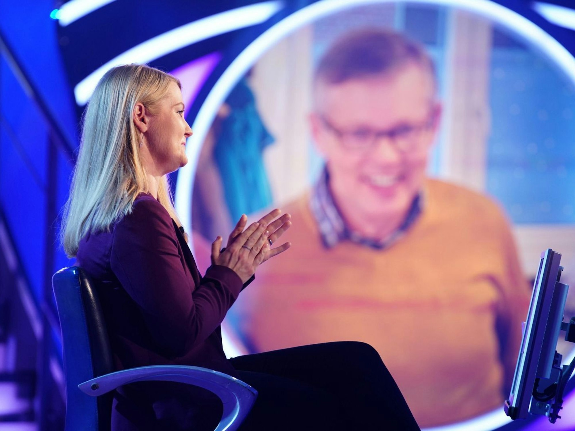 Melanie Offermanns Sohn hielt den eigenen Opa lange für den WWM-Moderator. (Bild: RTL / Stefan Gregorowius)