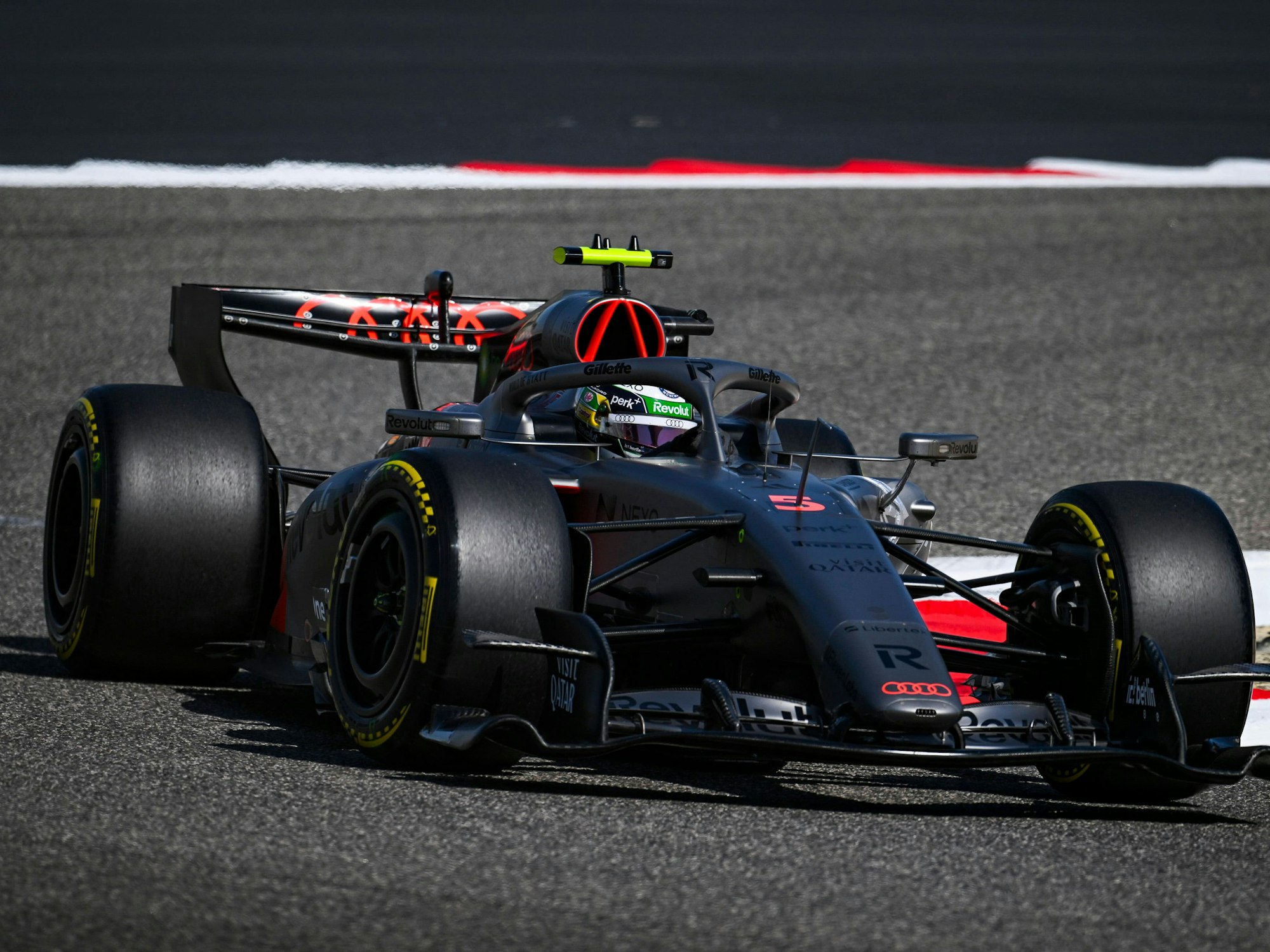 Das Formel-1-Auto von Audi im Einsatz