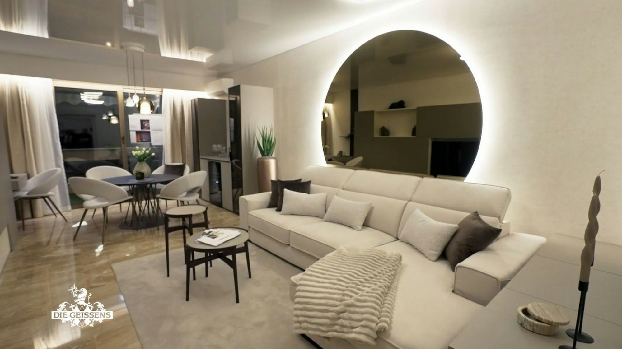 Die Wohnung von Robert und Carmen Geiss erstrahlt in neuem Glanz. (Bild: Screenshot RTLZWEI)