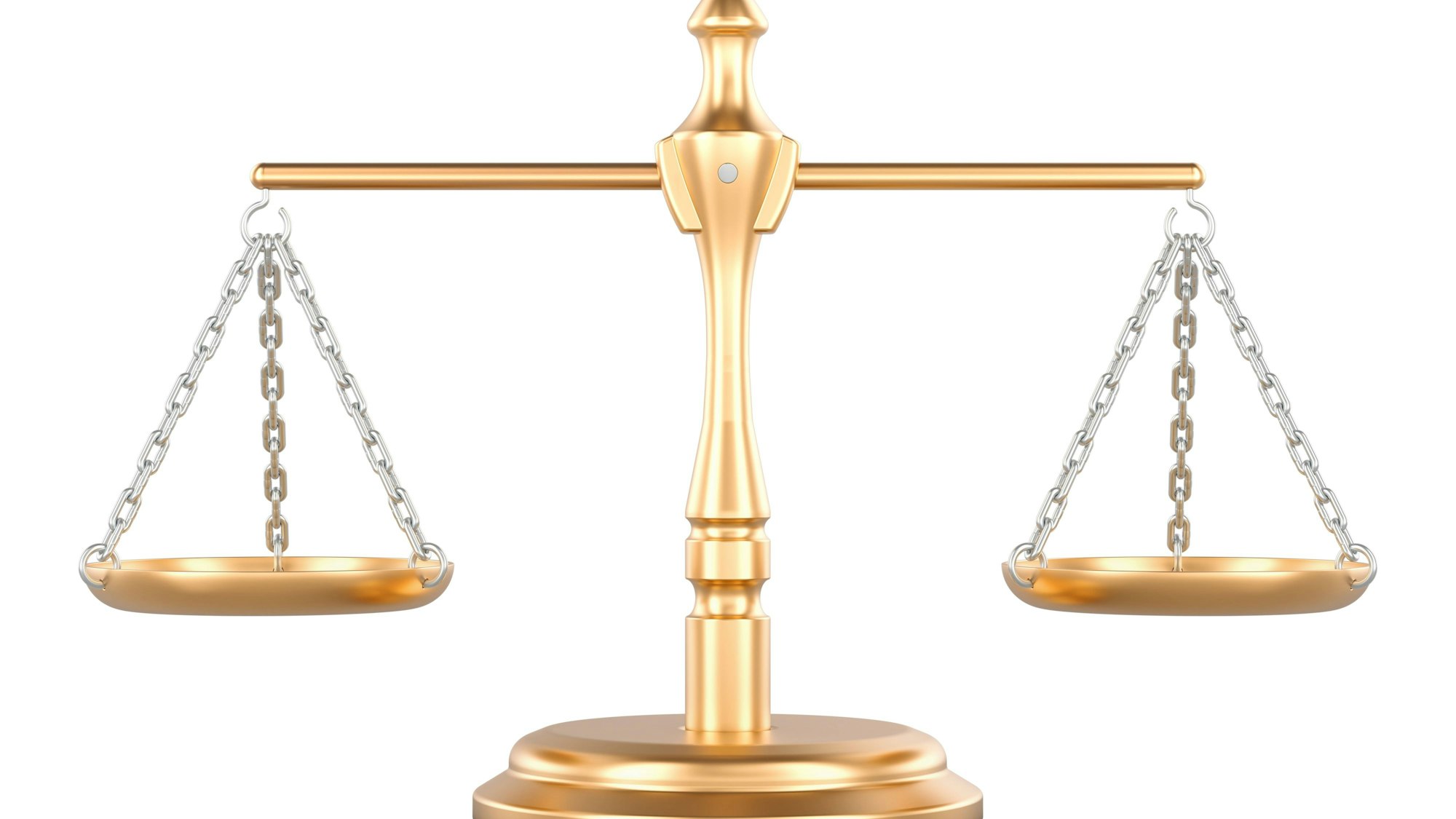 Goldene Waage der Gerechtigkeit