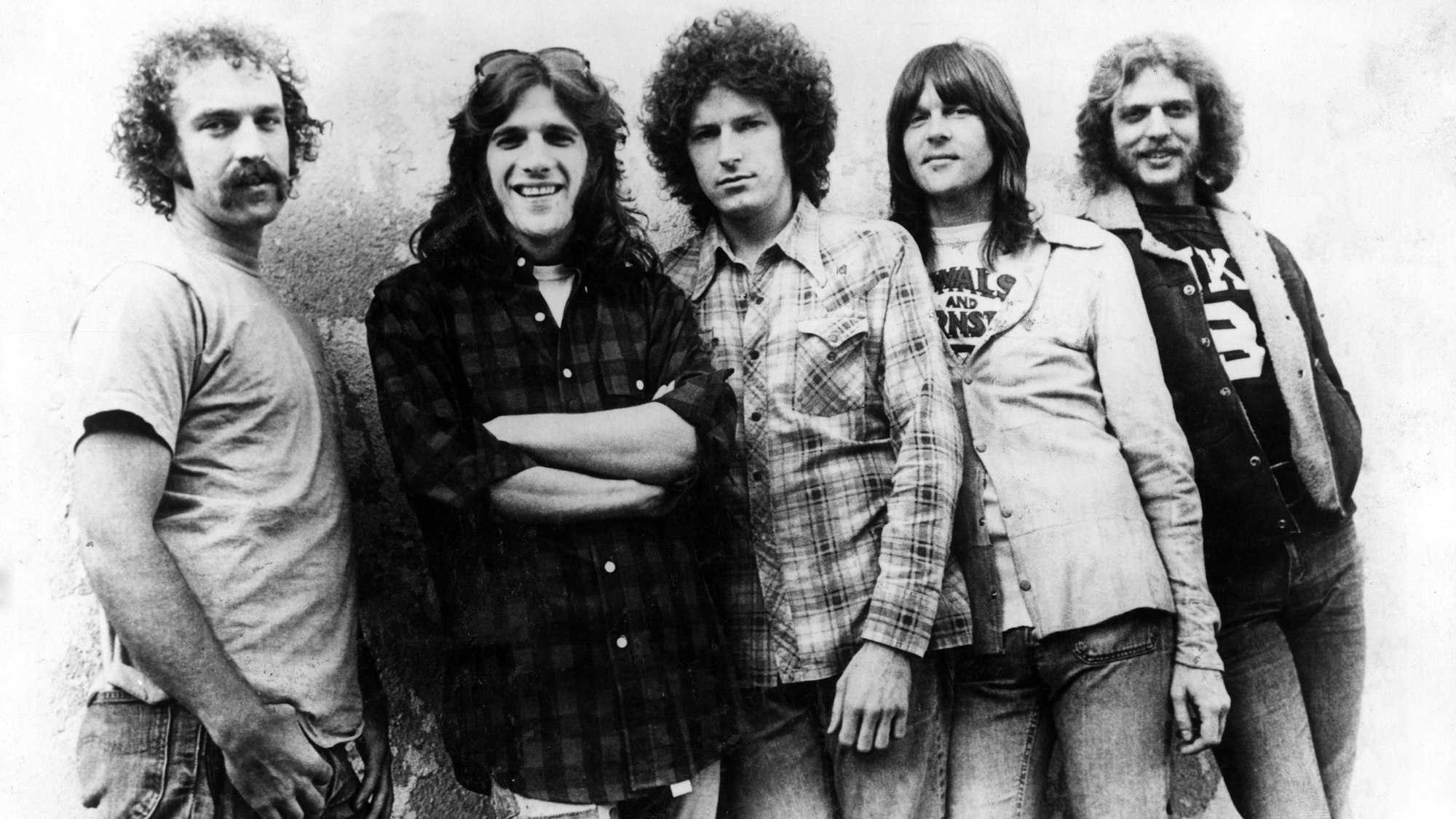 Die Eagles ungefähr zur Zeit als „Their Greatest Hits (1971–1975)“ veröffentlicht wurde.