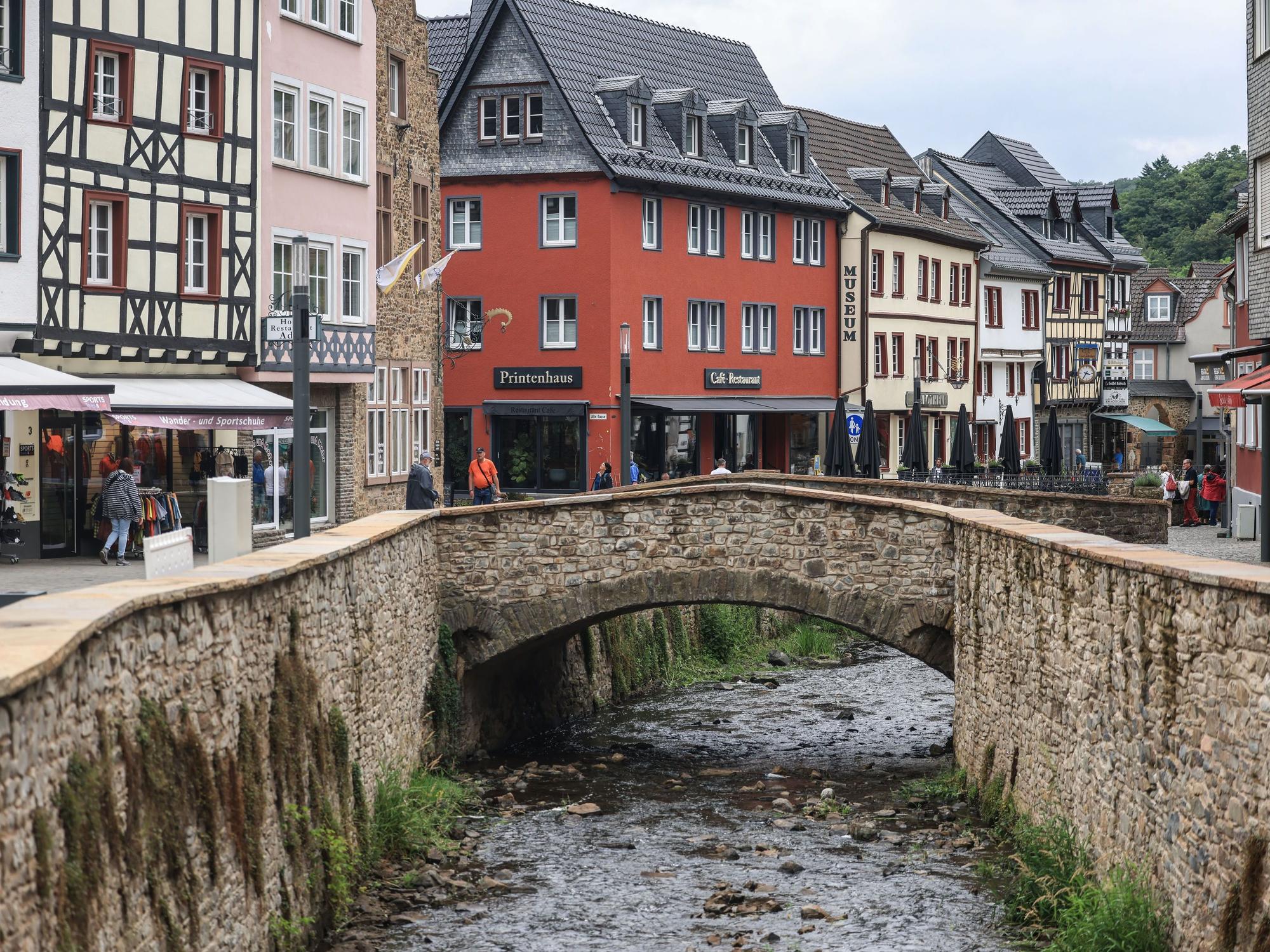 Die Fußgängerzone in Bad Münstereifel.