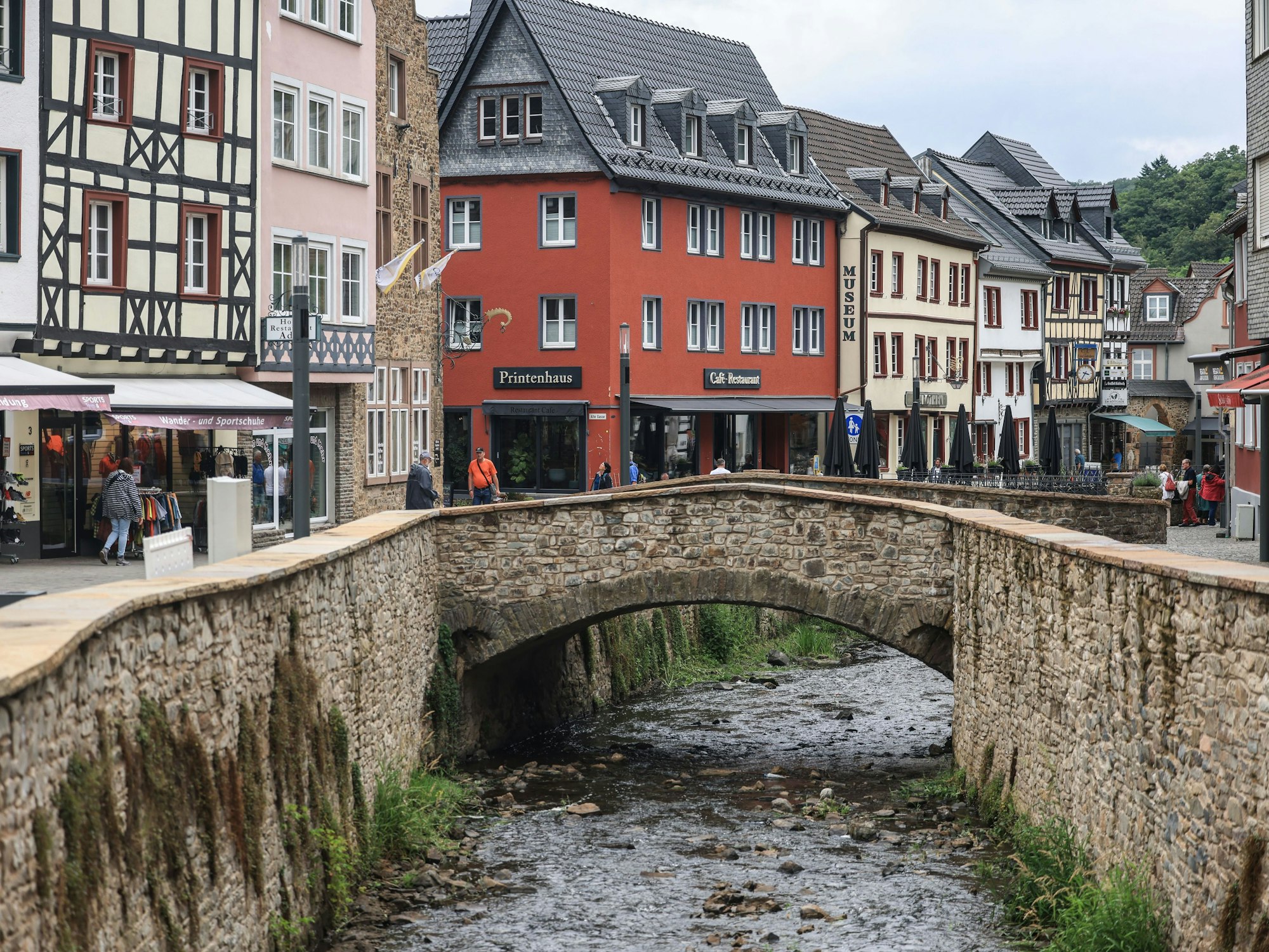 Die Fußgängerzone in Bad Münstereifel.