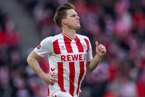 Marius Bülter (1. FC Köln) läuft über den Platz.