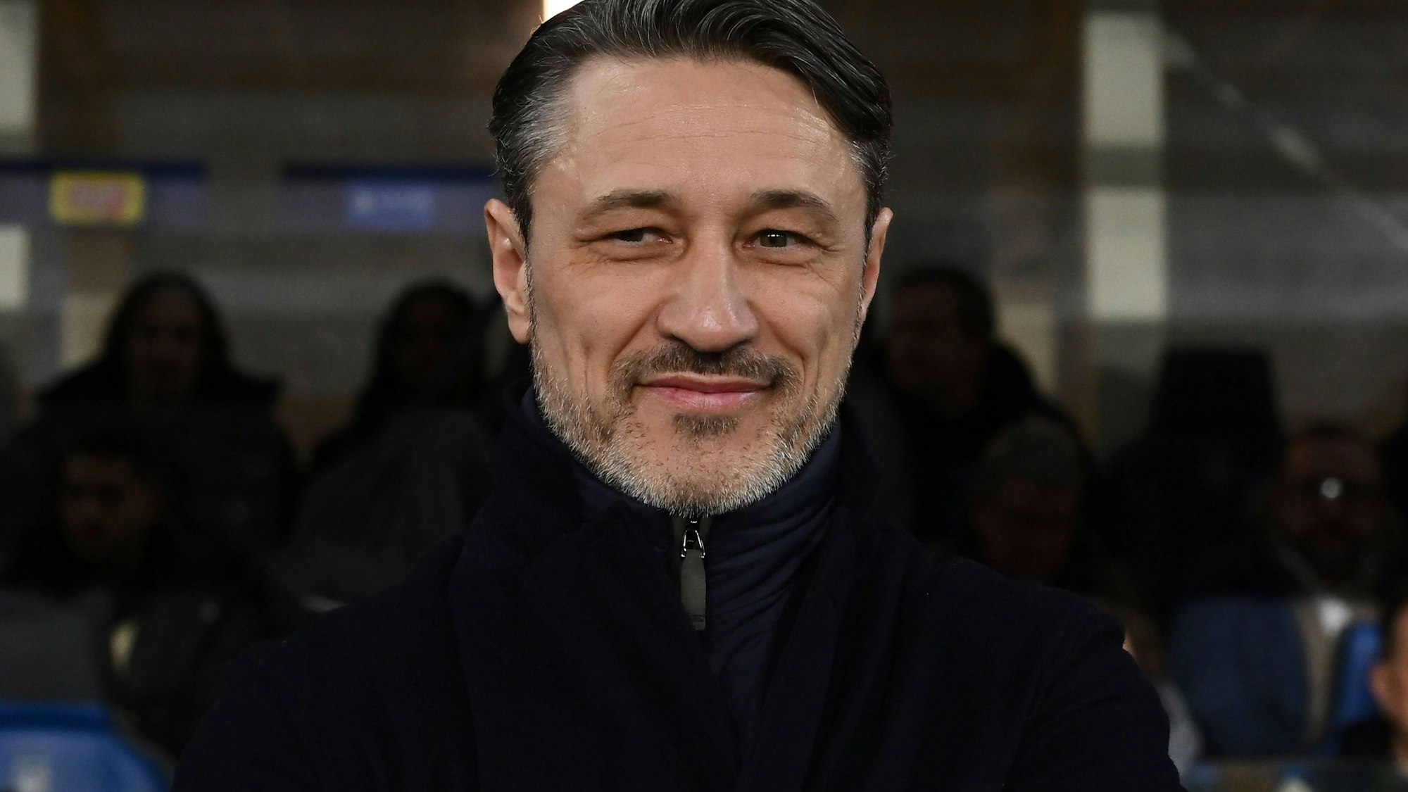 Niko Kovac lächelt vor dem Spiel.