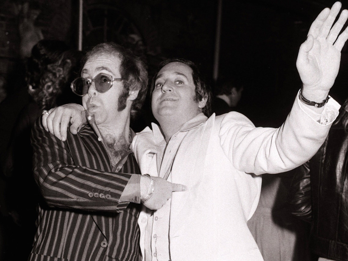 Neil Sedaka mit seinem guten Kumpel Elton John.