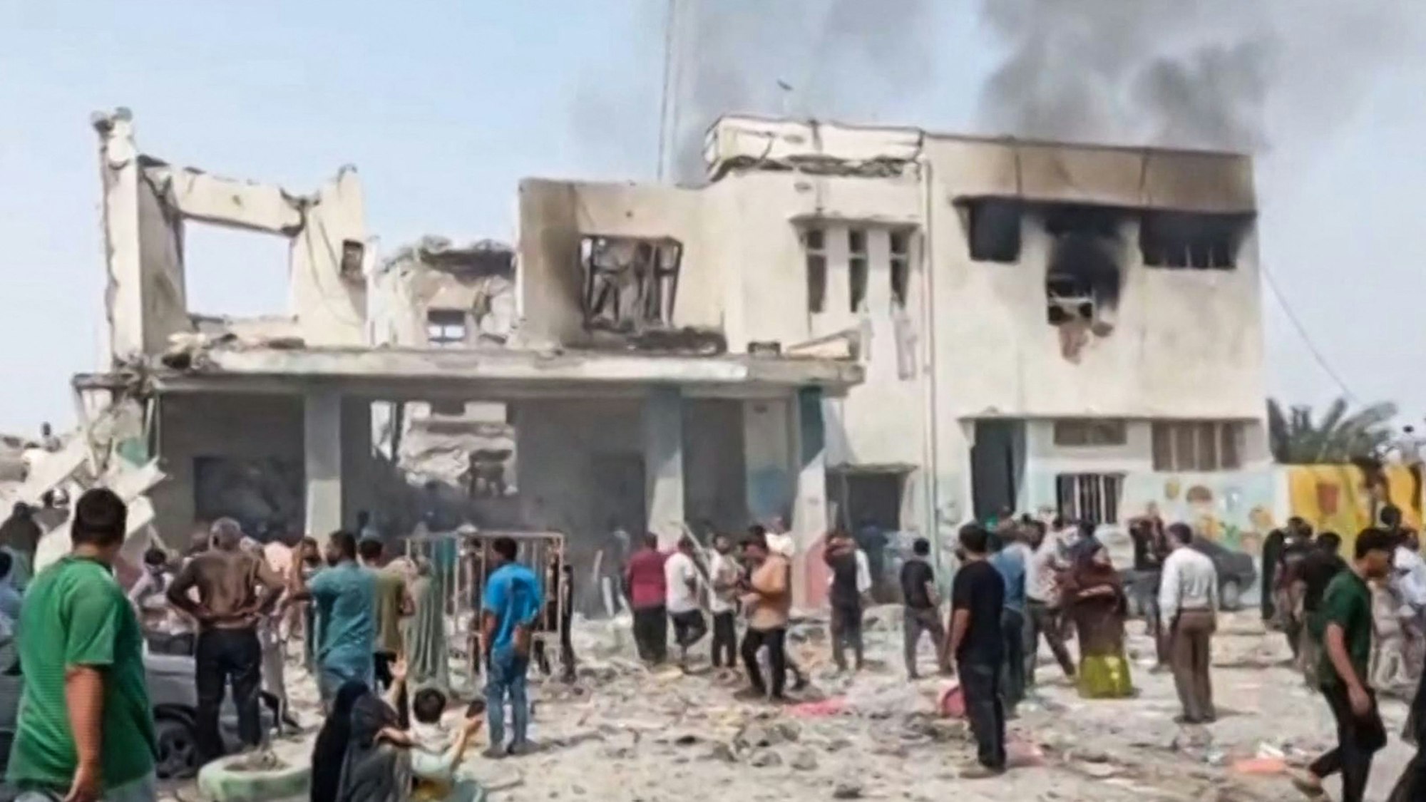 Diese Mädchenschule soll getroffen worden sein.