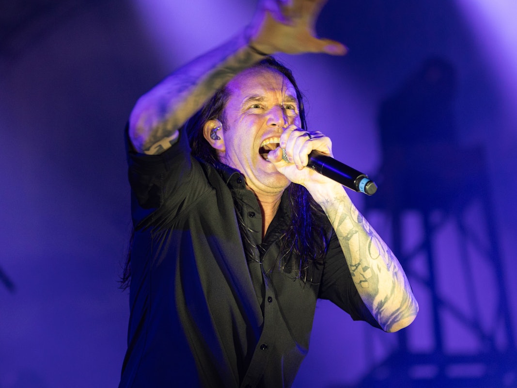 Sänger Marcus Bischoff beim Konzert in Köln.