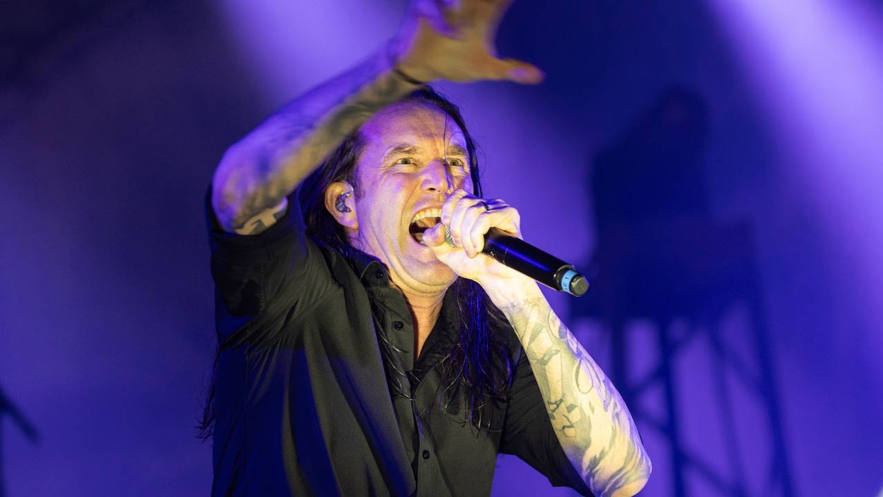 Sänger Marcus Bischoff beim Konzert in Köln.