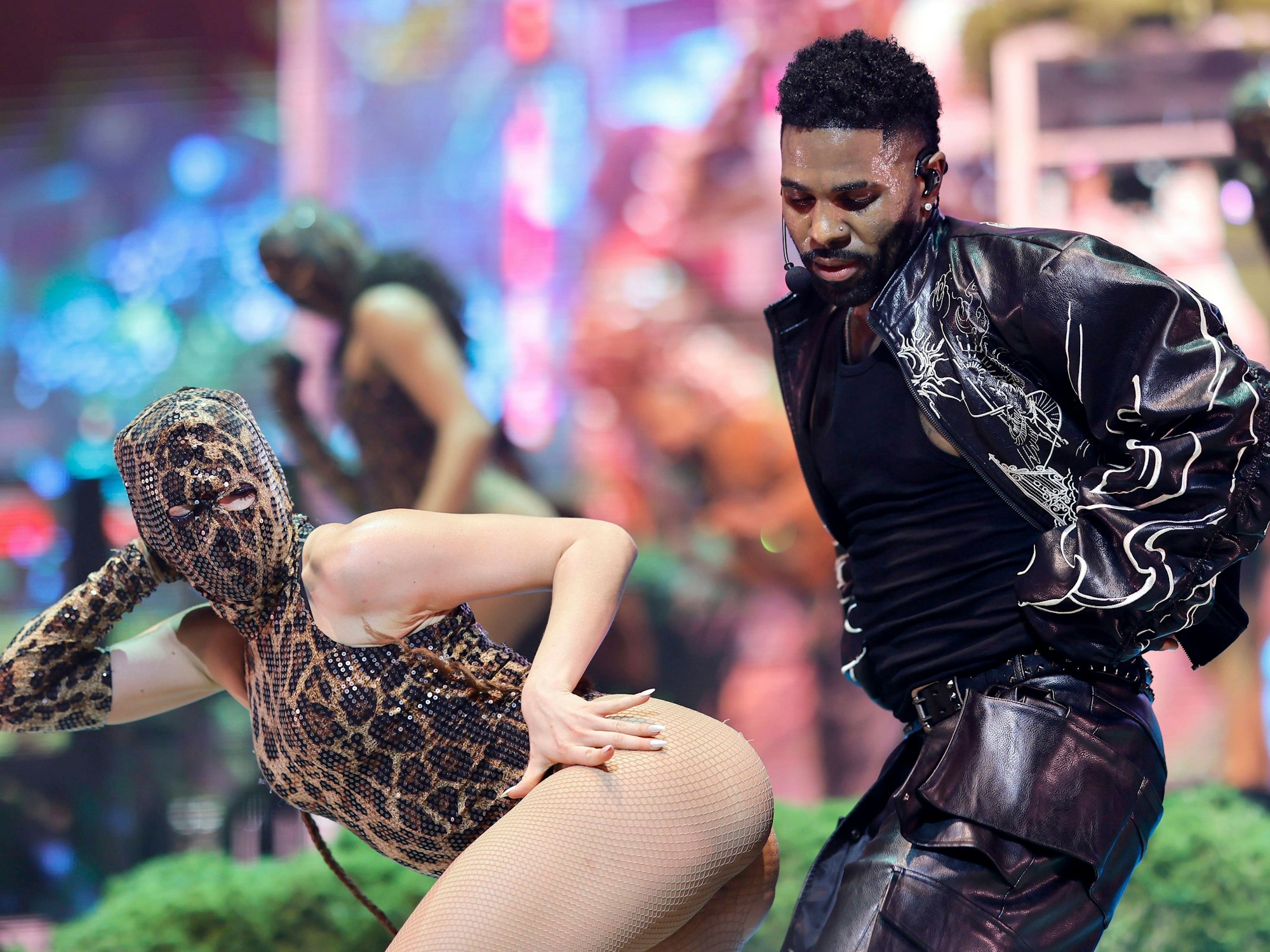 Popsänger Jason Derulo bei seinem Auftritt in der Lanxess-Arena in Köln.