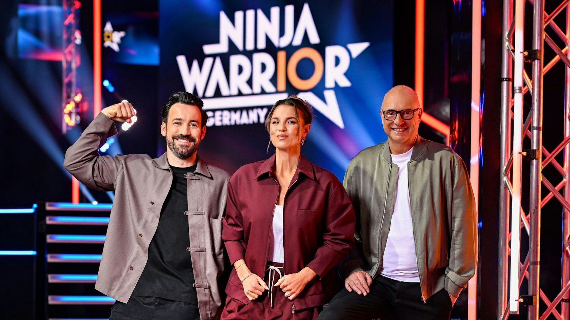 „Ninja Warrior Germany“ war Wontorras erster großer Moderationsjob außerhalb vom Fußball. (Bild: RTL / Markus Hertrich)