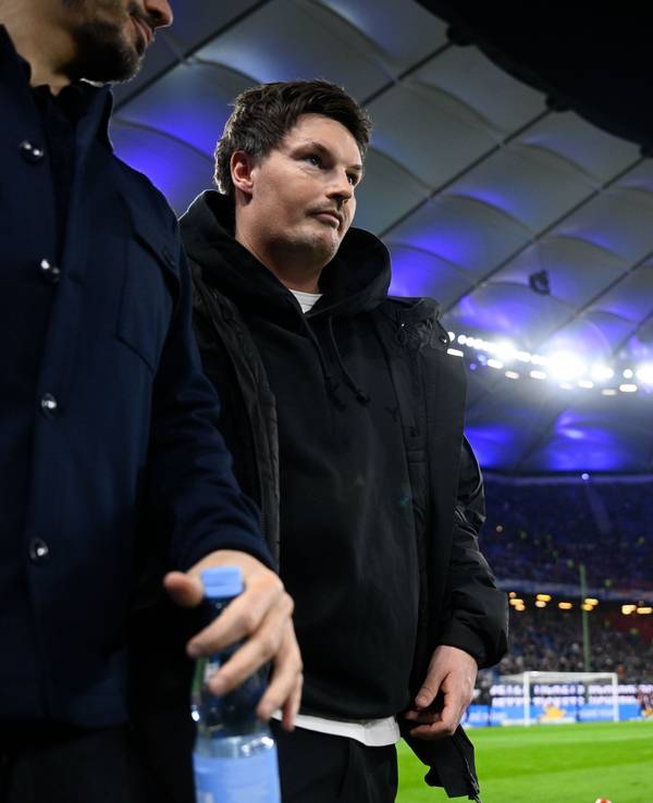 HSV-Trainer Merlin Polzin im Volksparkstadion.