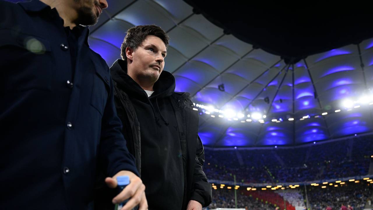 HSV-Trainer Merlin Polzin im Volksparkstadion.