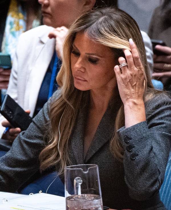 Melania Trump, First Lady der Vereinigten Staaten, führt den Vorsitz im Sicherheitsrat der Vereinten Nationen.