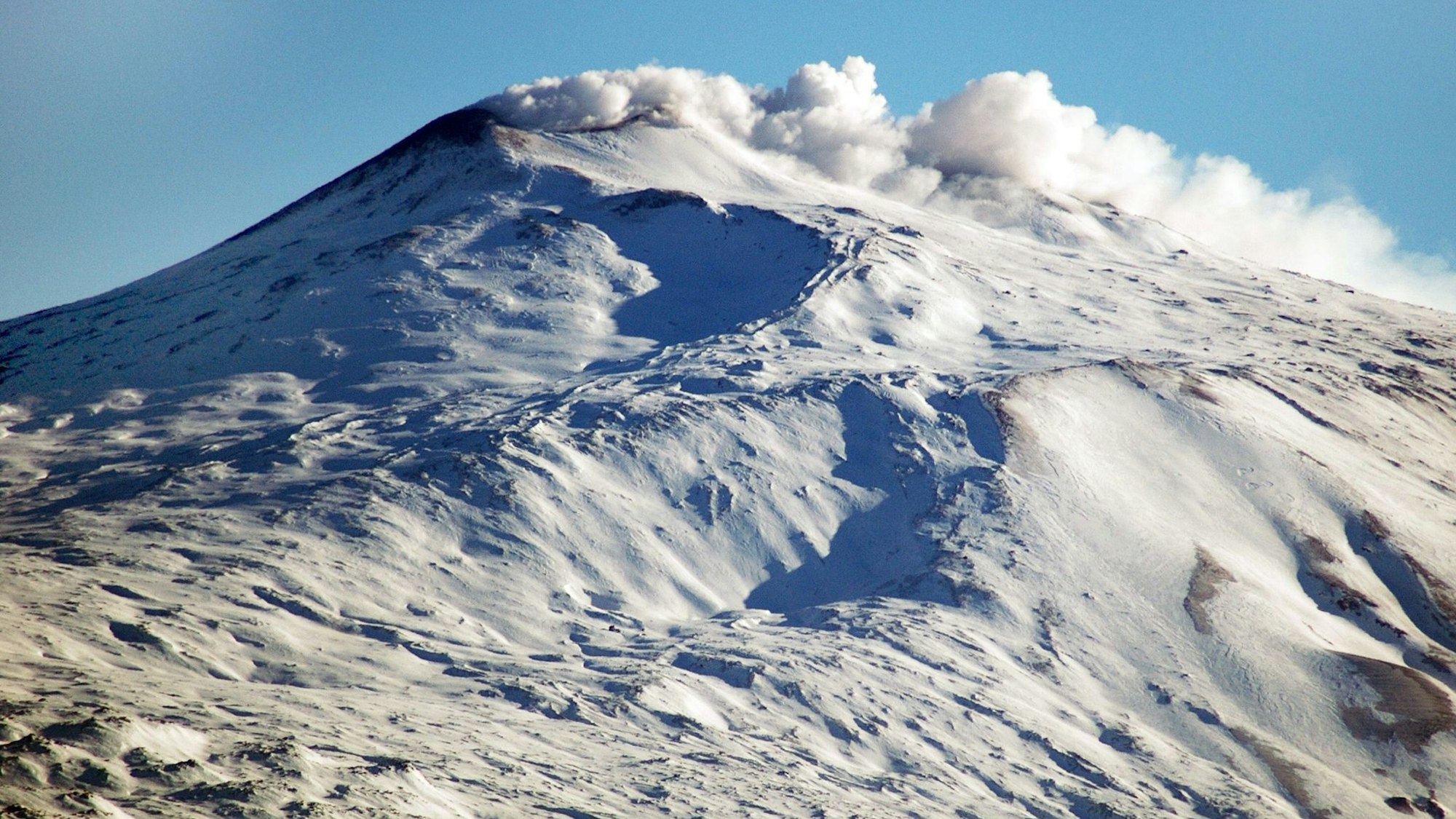 Schneebedeckter Ätna