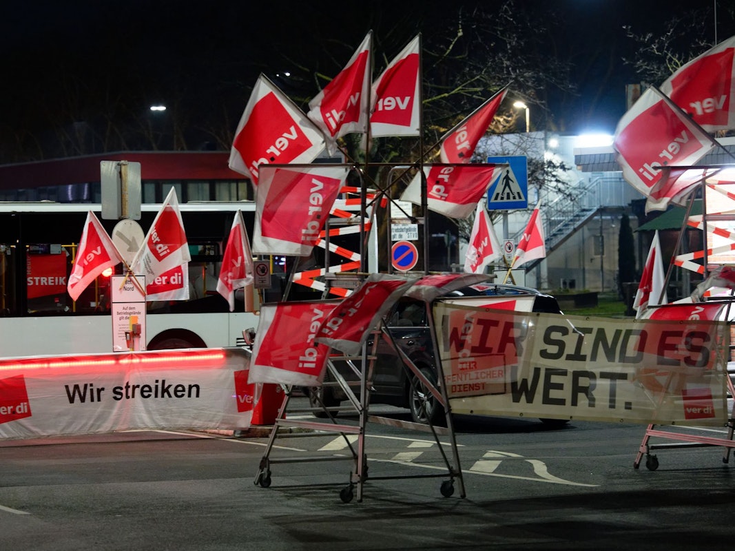 Verdi-Warnstreiks im Nahverkehr – auch am Freitag wird wieder gestreikt.