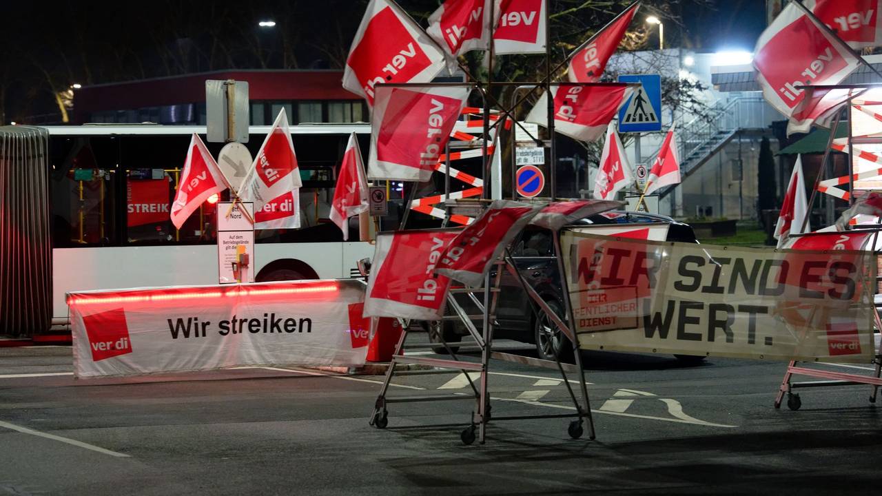 Verdi-Warnstreiks im Nahverkehr – auch am Freitag wird wieder gestreikt.