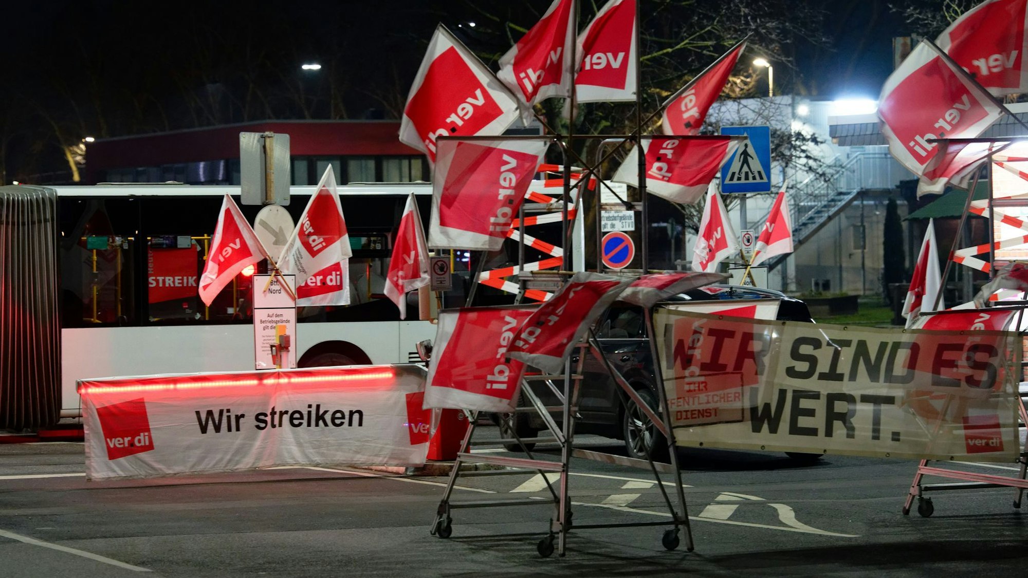 Verdi-Warnstreiks im Nahverkehr – auch am Freitag wird wieder gestreikt.
