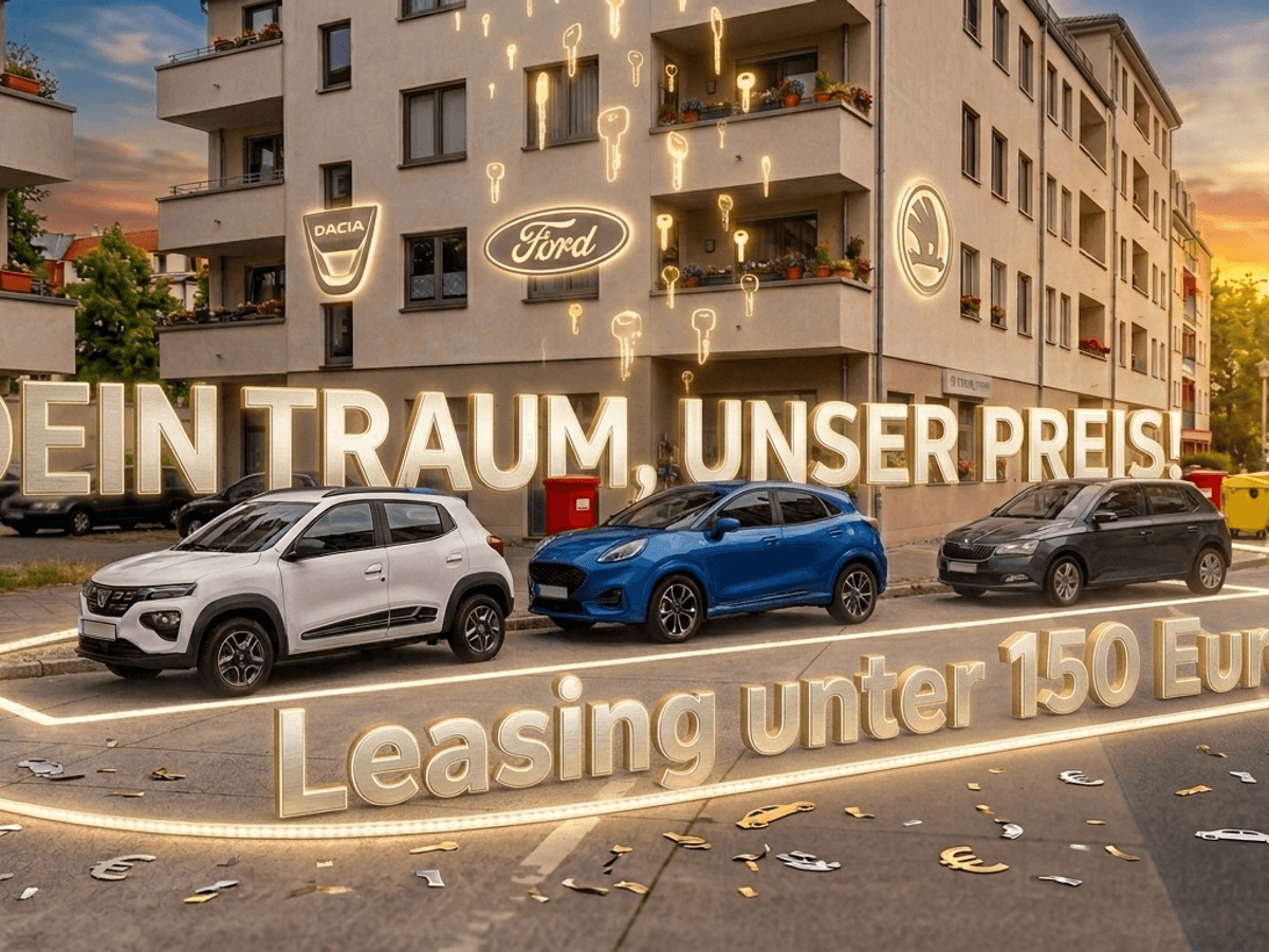 Drei verschiedene Automodelle geparkt am Straßenrand