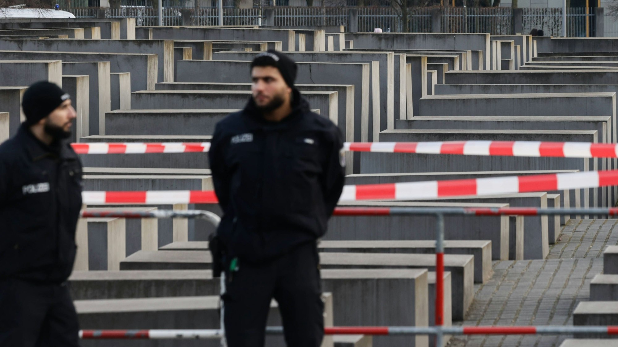 Polizeibeamte am Holocaust-Mahnmal