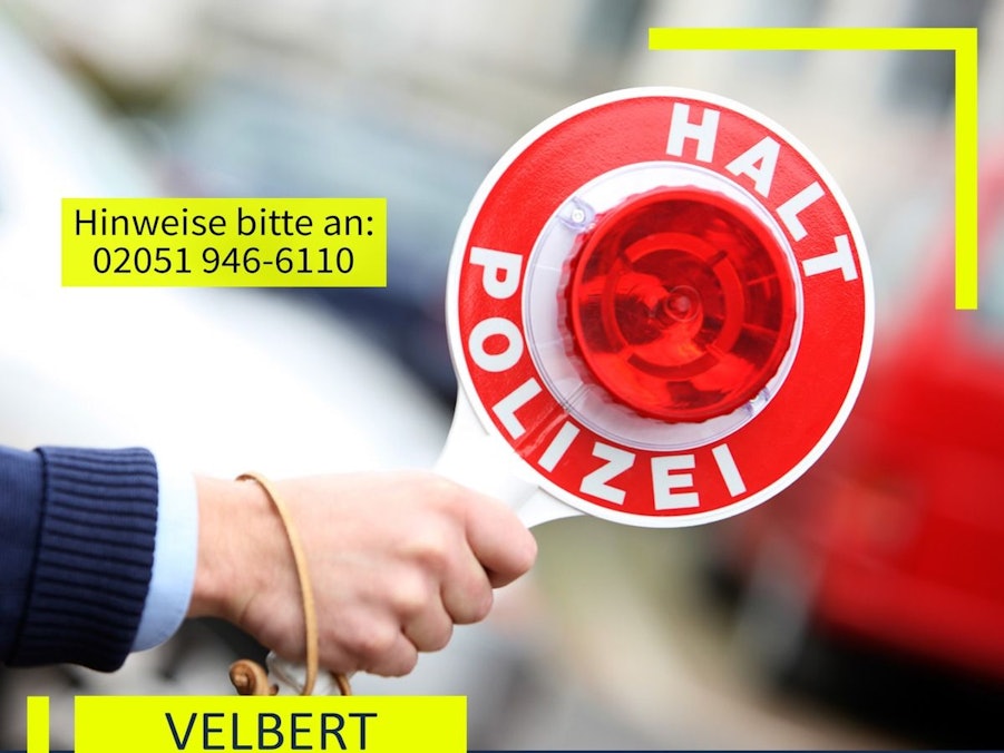 Polizei stoppt Raser und beschlagnahmt Auto in Velbert.