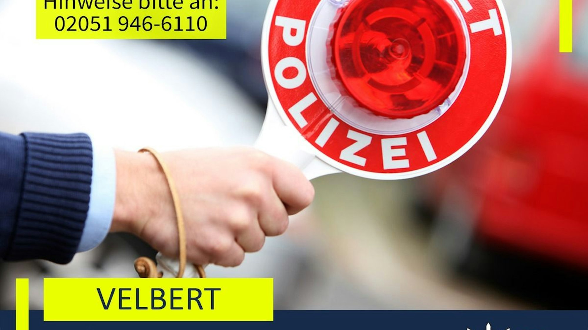 Polizei stoppt Raser und beschlagnahmt Auto in Velbert.