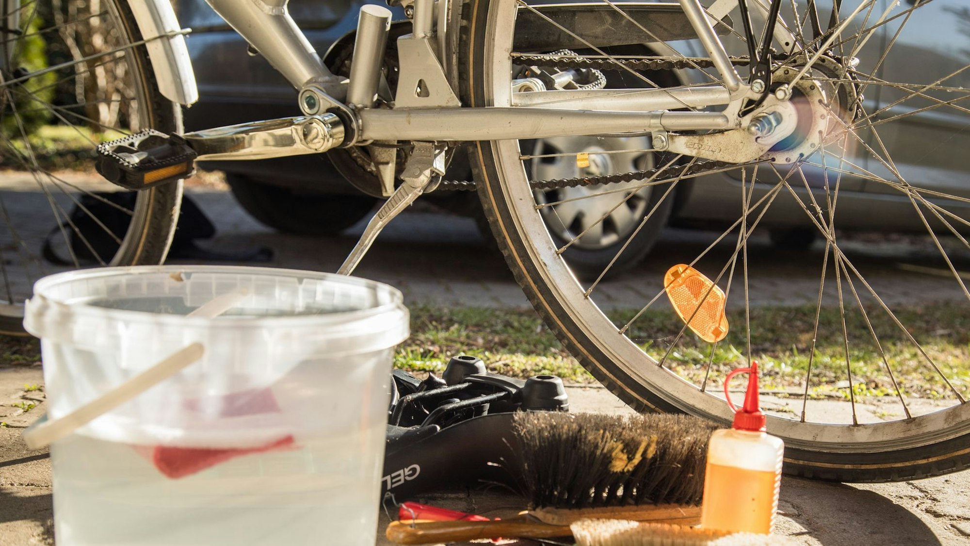 Putzutensilien fürs Fahrrad