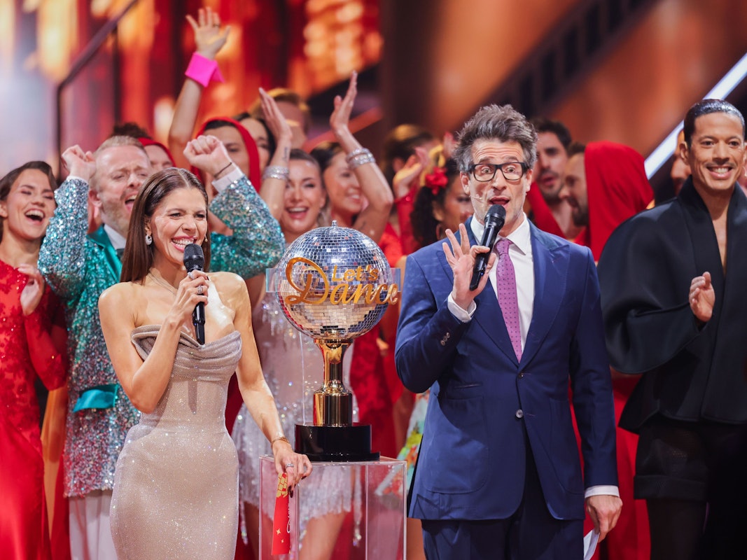 Victoria Swarovski und Daniel Hartwich stehen in der RTL-Tanzshow «Let's Dance» im Coloneum.