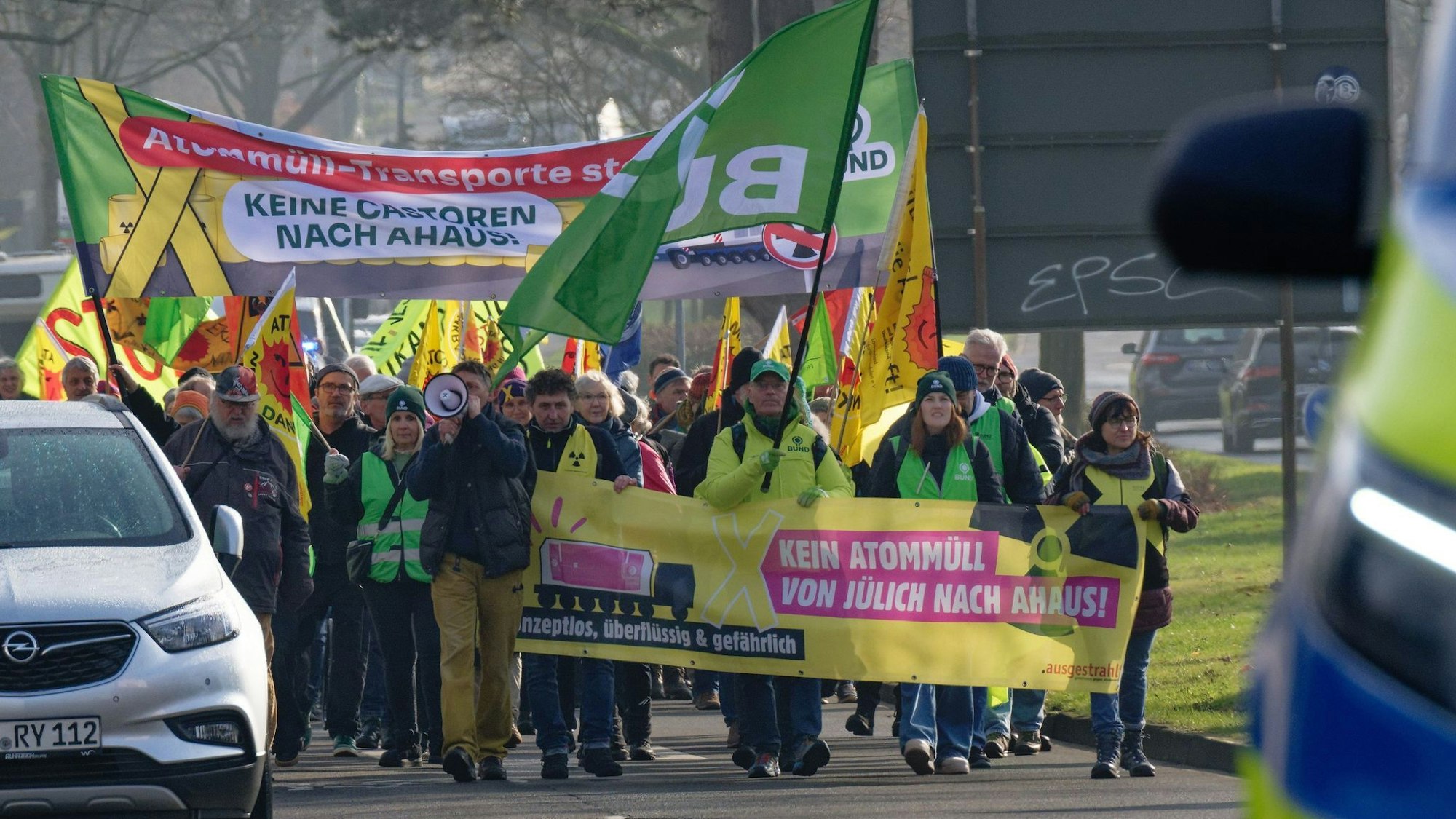 Demonstration gegen geplante Castor-Transporte