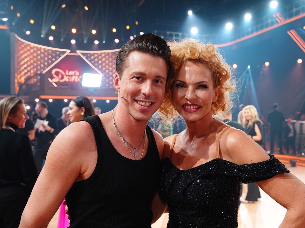 Für Sonya Kraus and Valentin Lusin ist nach der ersten Show bereits wieder Schluss mit „Let's Dance“. (Bild: RTL / Stefan Gregorowius)