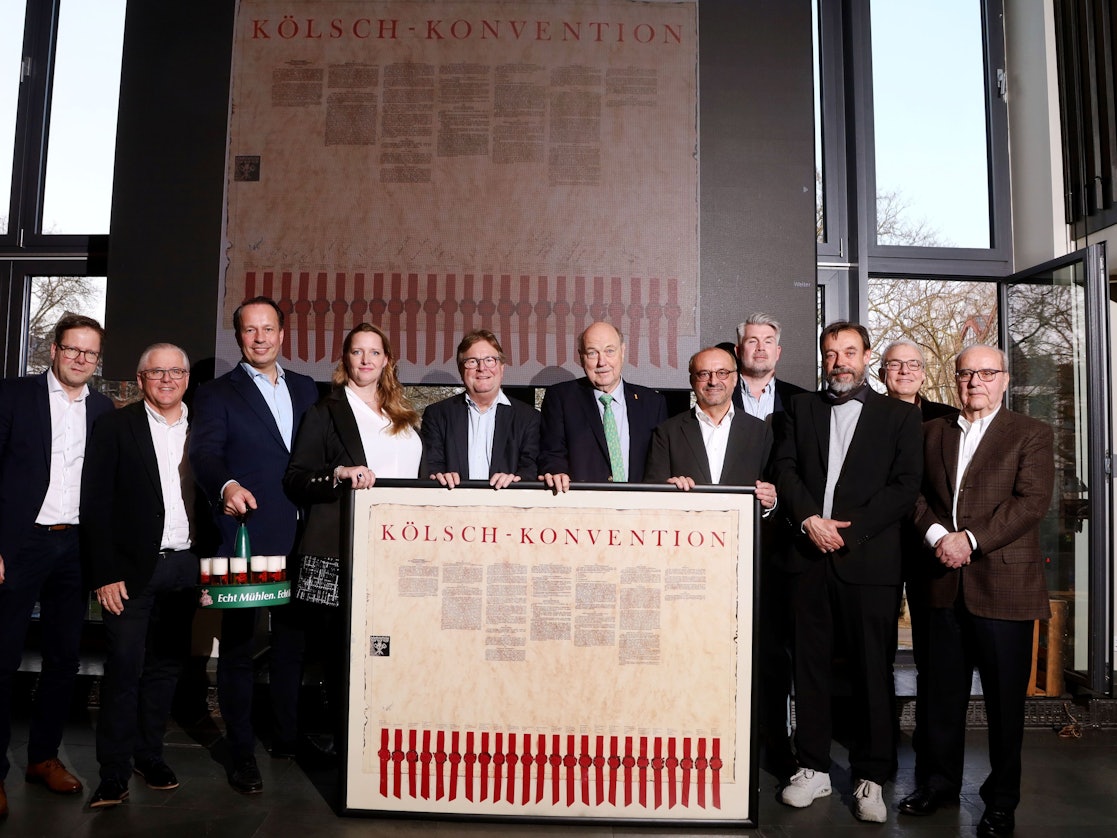 Gruppenbild des Vorstandes des Kölner Brauerei-Verbandes.