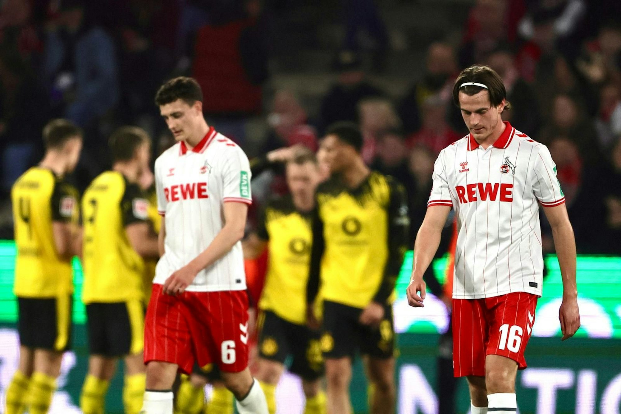 Eric Martel und Jakub Kaminski sind enttäuscht.