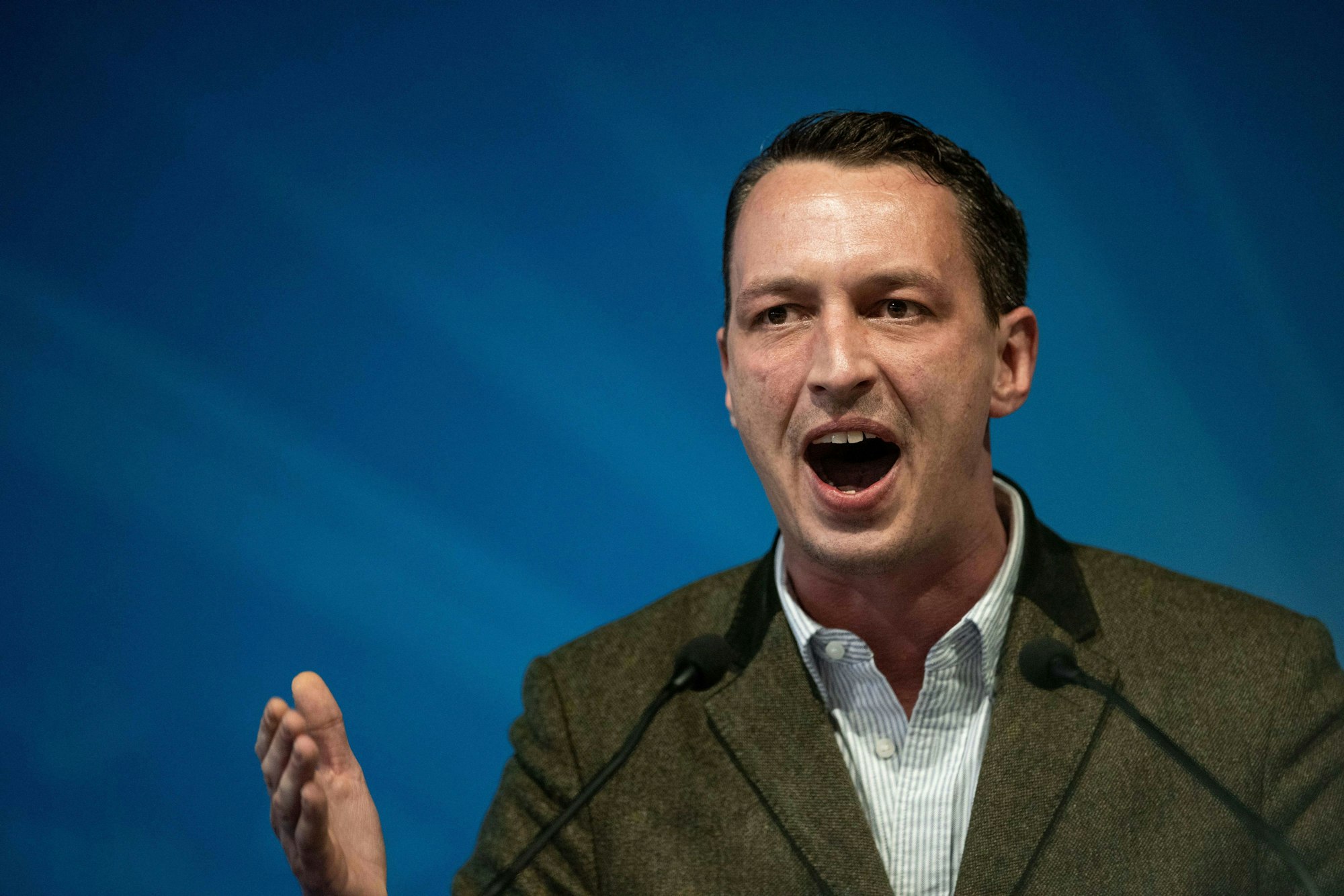 Der AfD-Bundestagsabgeordnete Matthias Helferich, hier im Januar.