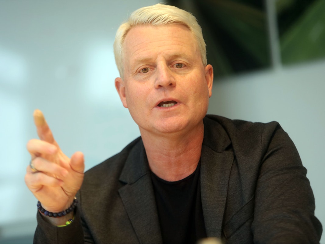 28.10.2025, Köln: Redner-Krise im Karneval? Warum es immer schwieriger in der Bütt wird: Gespräch mit Guido Cantz, Martin Schopps, Volker Weininger. Foto: Arton Krasniqi