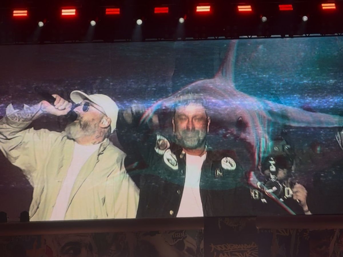 Sido und Marteria beim Konzert von Kool Savas.