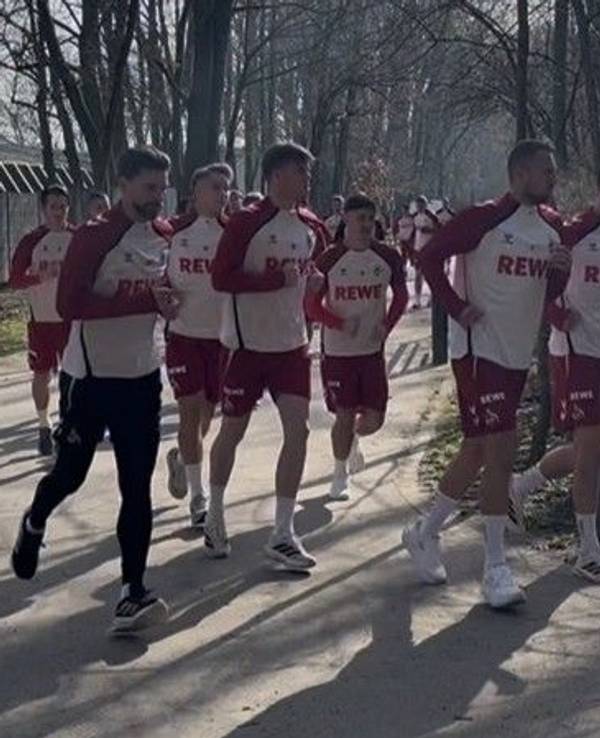 Lauftraining beim 1. FC Köln.