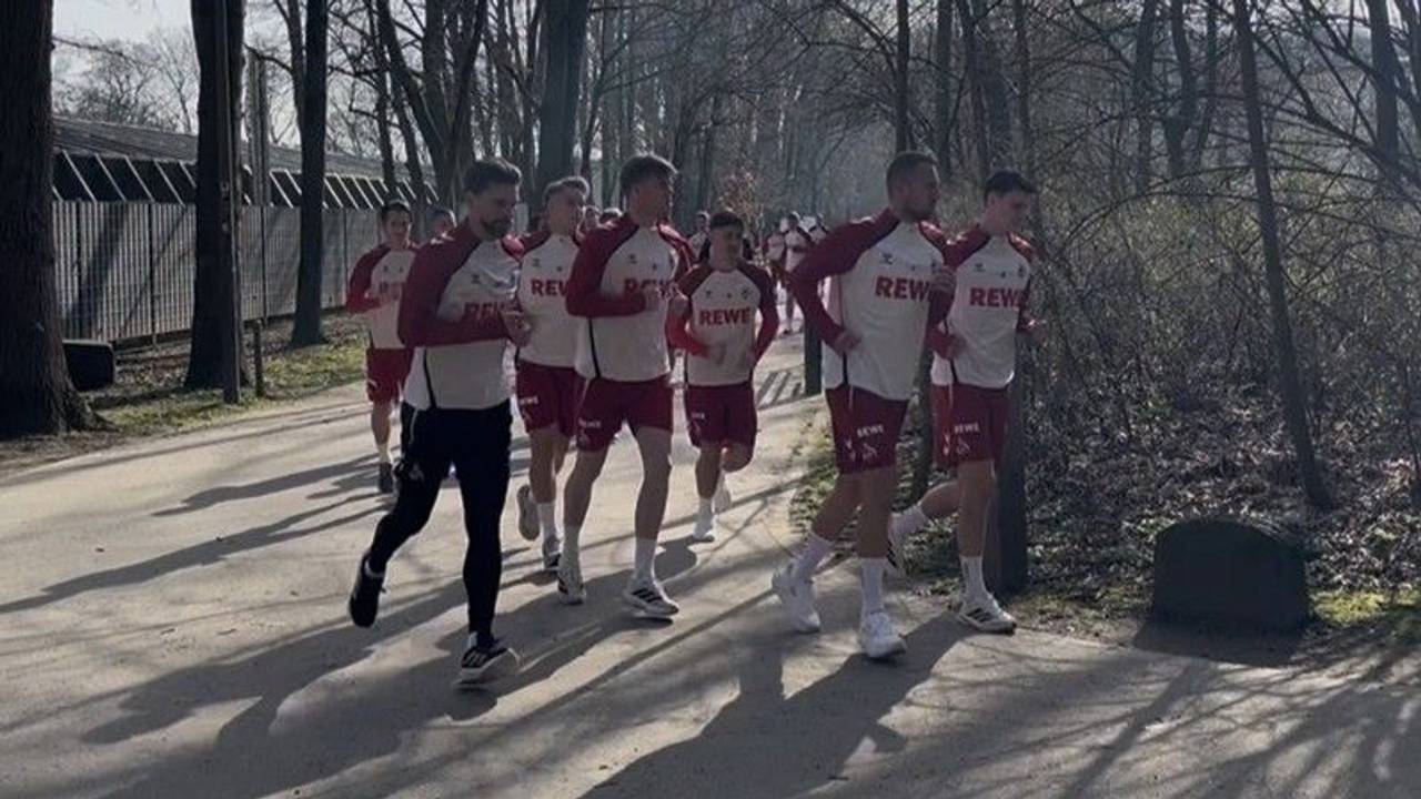 Lauftraining beim 1. FC Köln.