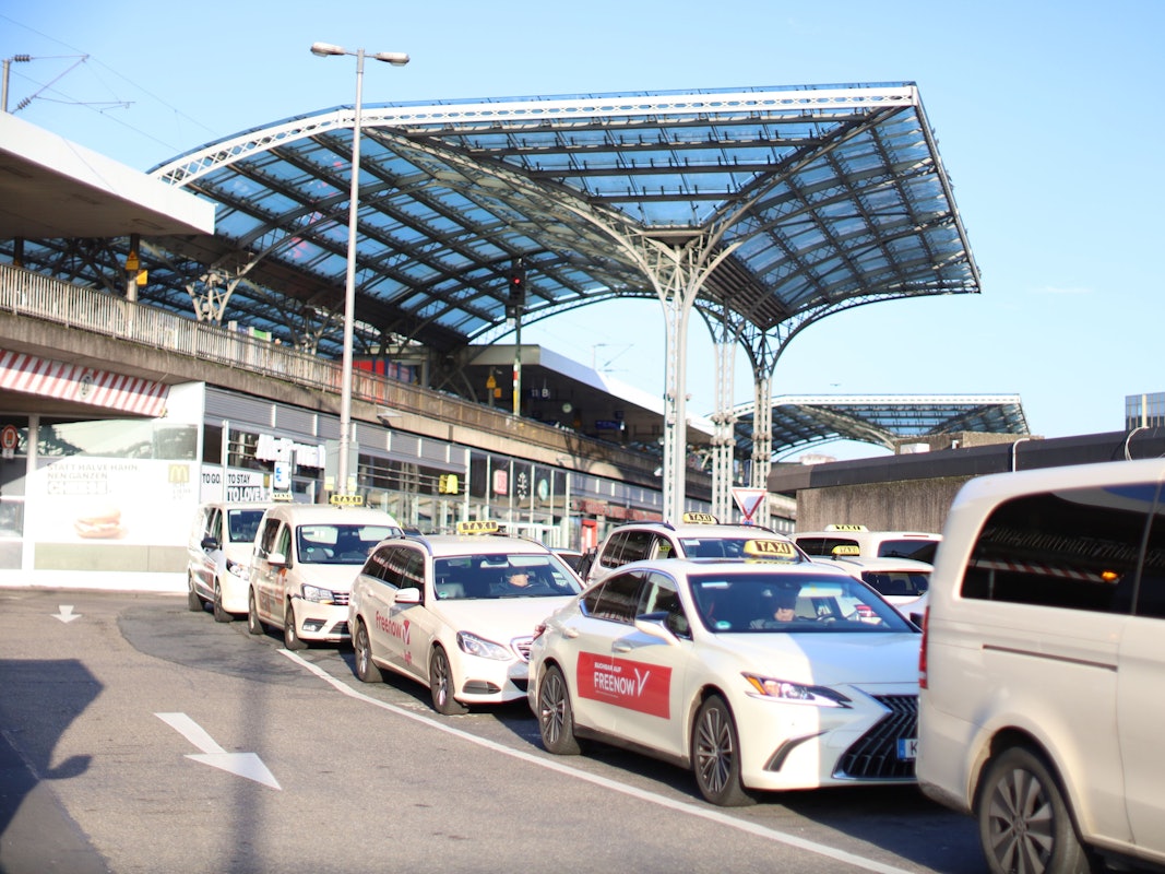 Der Taxi-Stand am Breslauer Platz.
