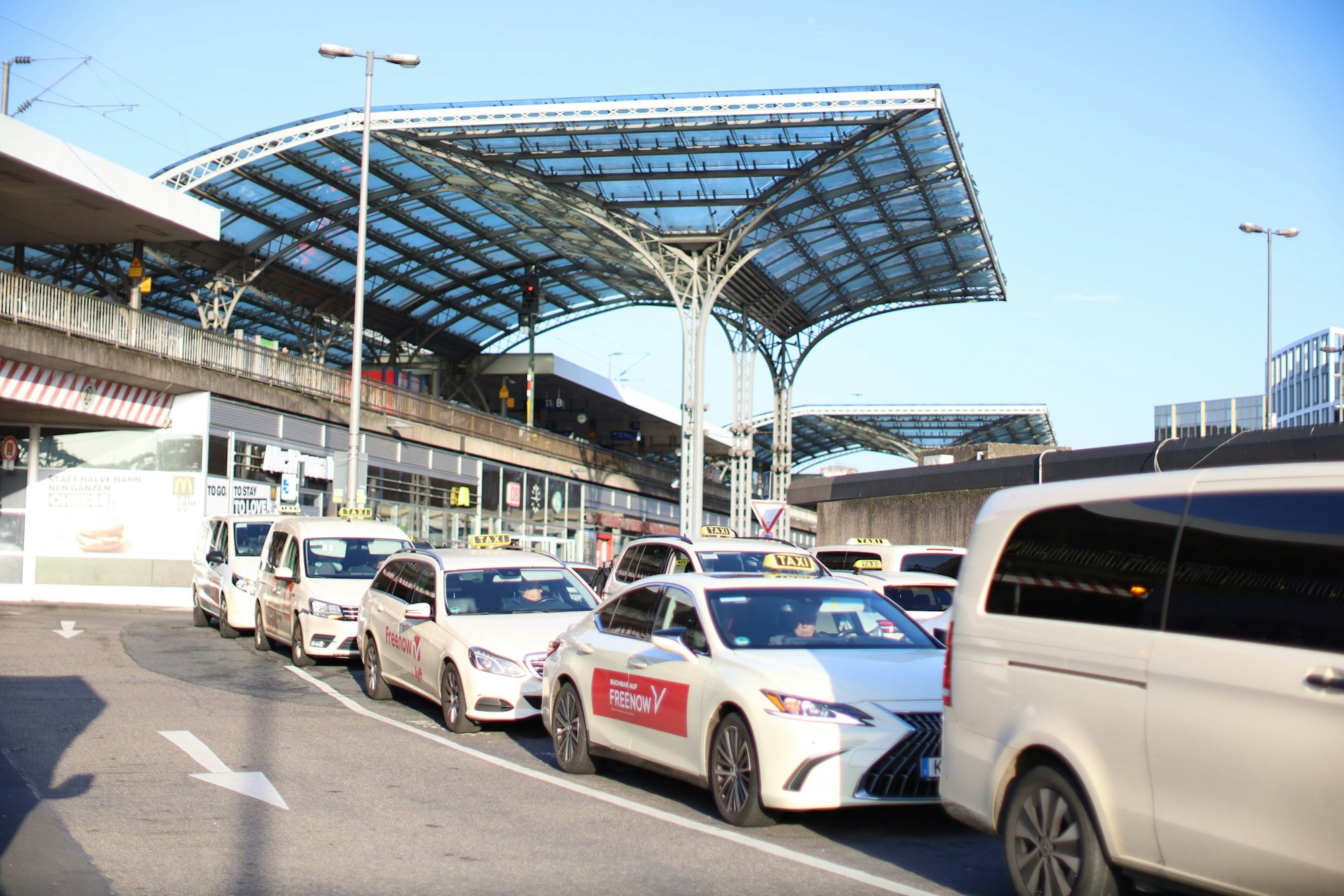 Der Taxi-Stand am Breslauer Platz.