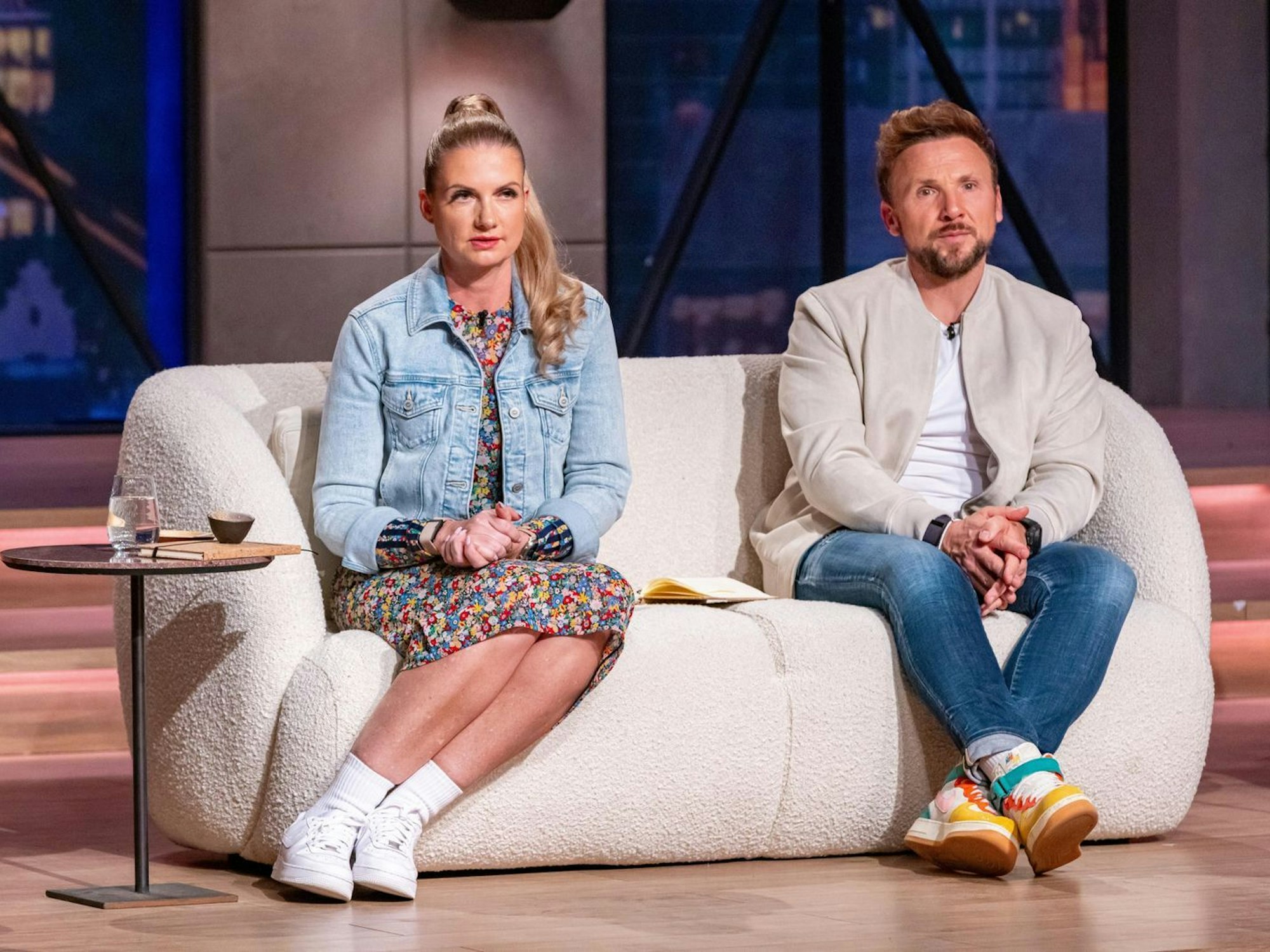 Anne und Stefan Lemcke kamen einst als Gründer in die „Höhle der Löwen“. Jetzt kehrten sie als Investoren zurück. (Bild: RTL / Bernd-Michael Maurer)