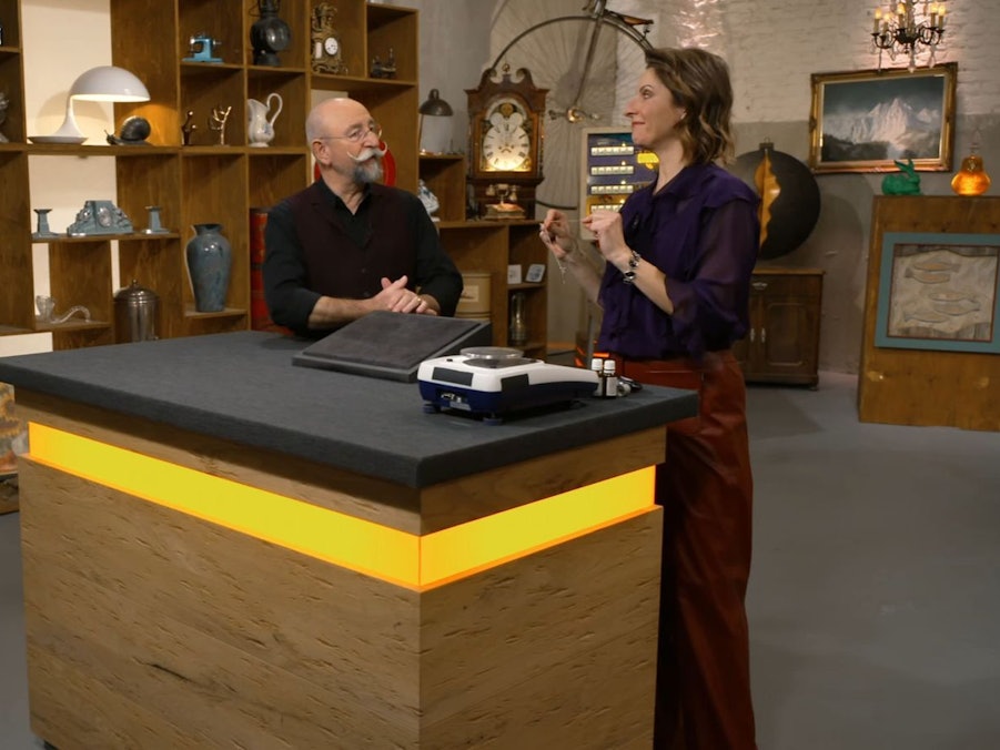 Horst Lichter trällerte spontan: „Wendela, Wendela, Wendela, alles an Geräten da!“ (Bild: ZDF)