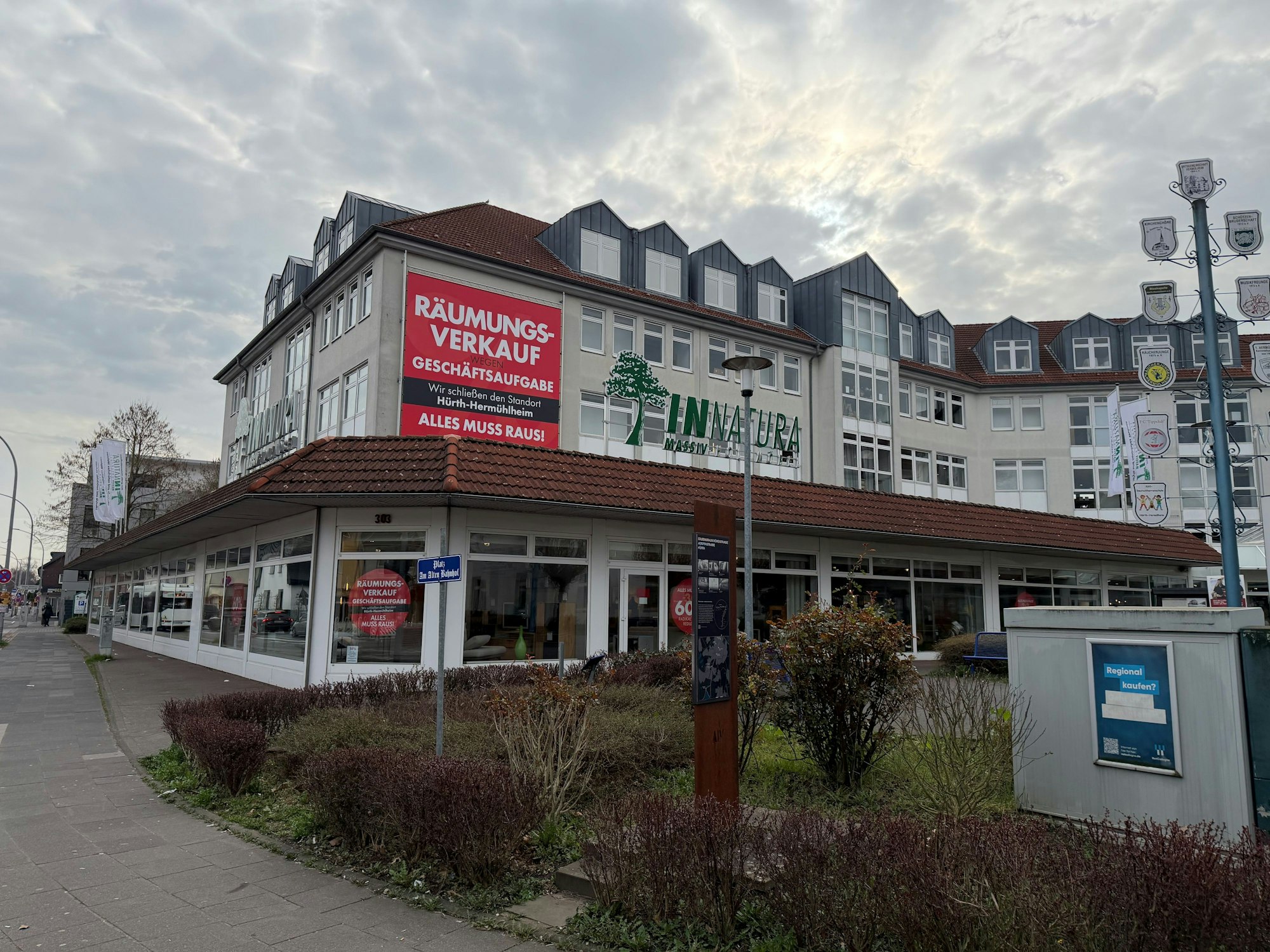 Blick auf das Innatura-Möbelhaus in Hürth.