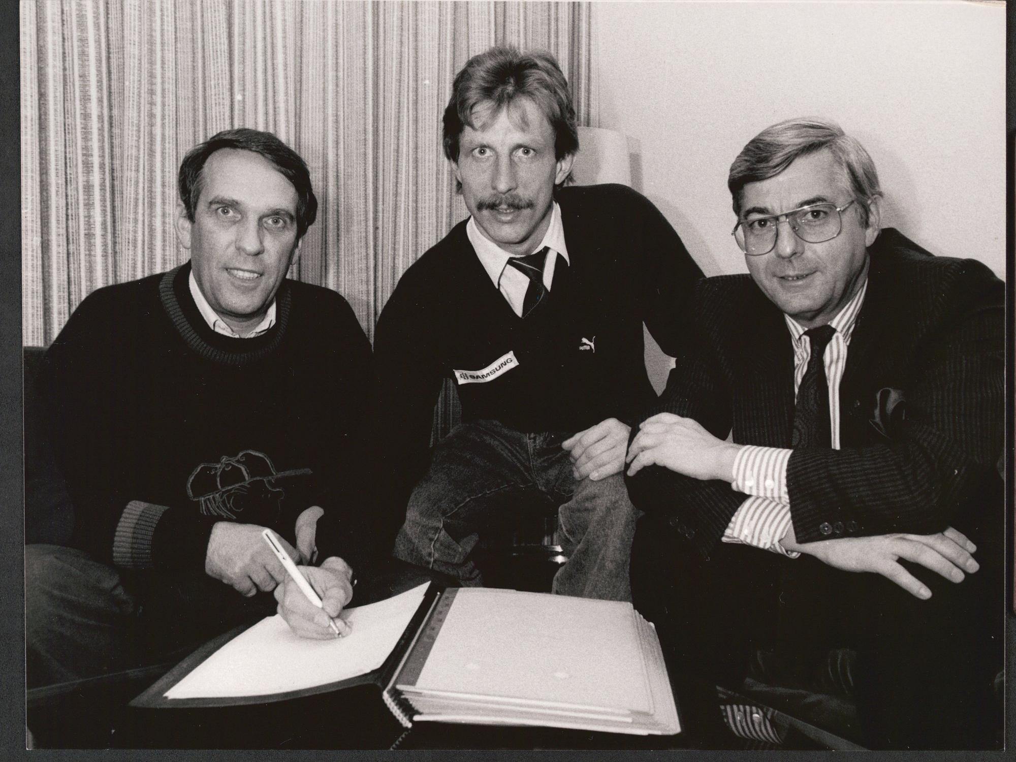 Neukirch mit Christoph Daum und Dietmar Artzinger-Bolten.