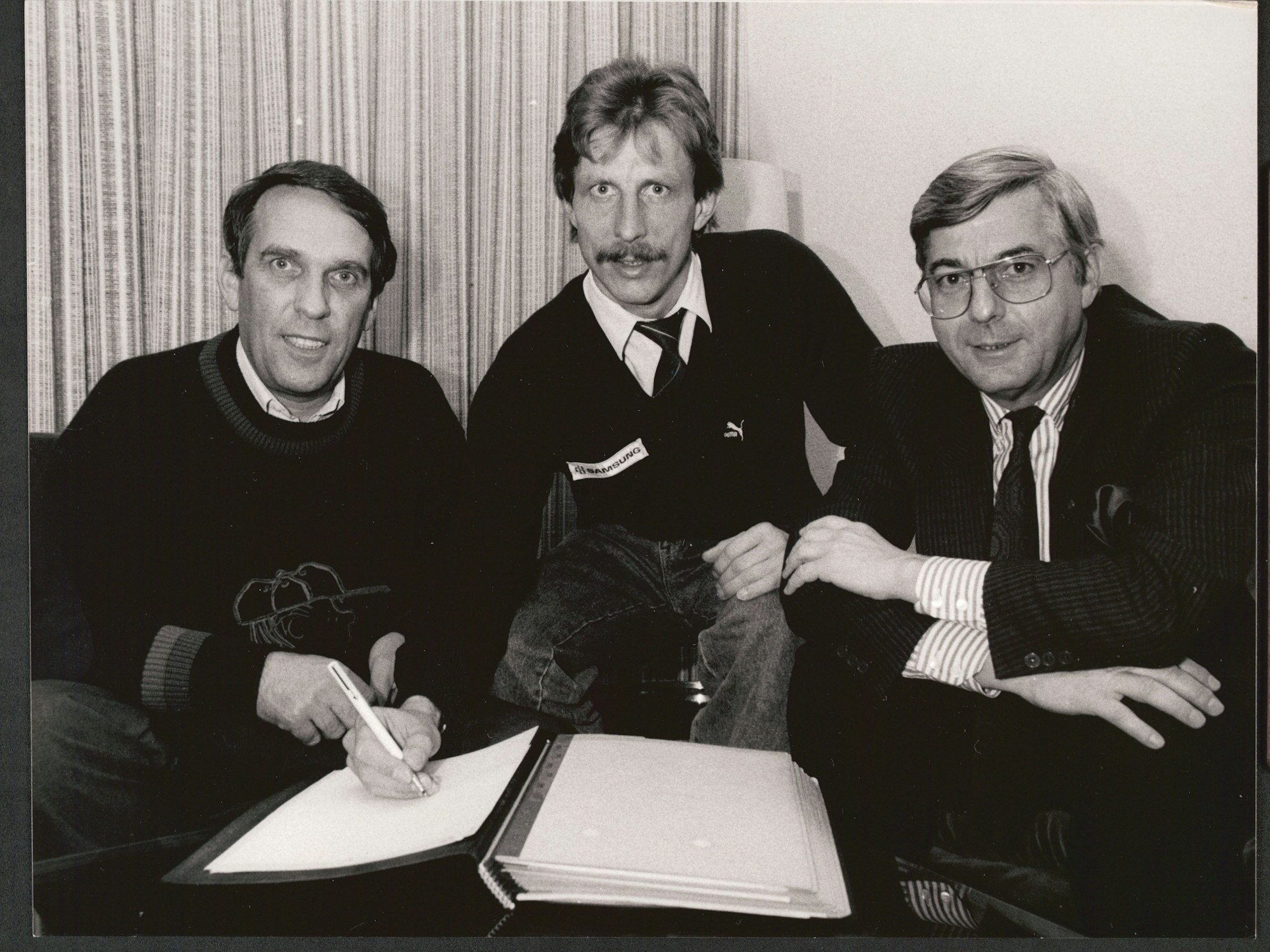 Neukirch mit Christoph Daum und Dietmar Artzinger-Bolten.