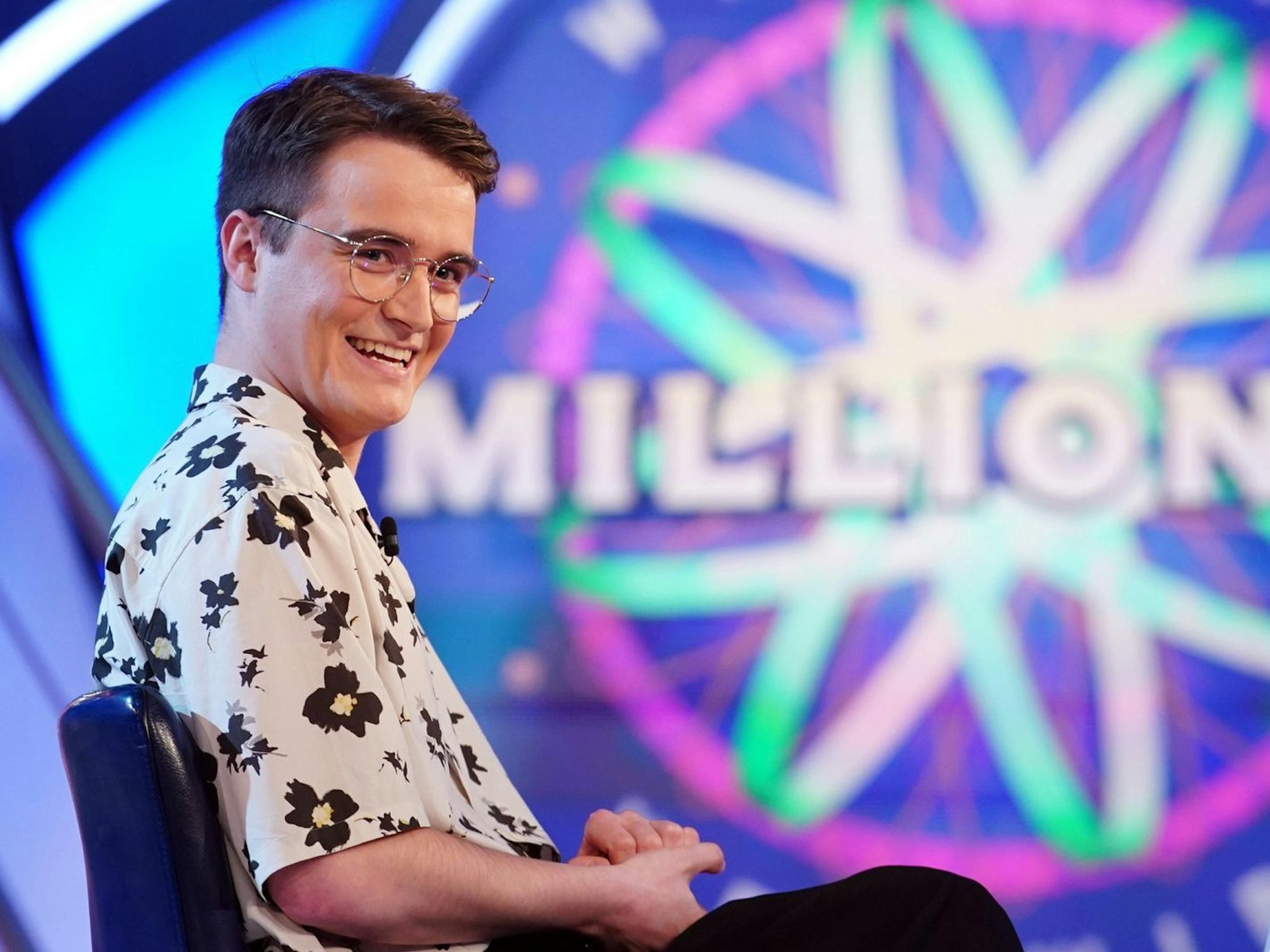 Luke Rothfuchs war schon zum zweiten Mal im RTL-Studio. Diesmal schaffte er es auf den Ratestuhl. (Bild: RTL / Stefan Gregorowius)