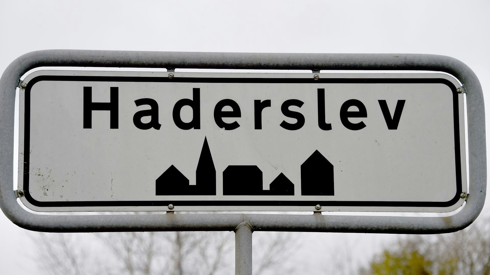 Dänemark - Ortsschild Haderslev